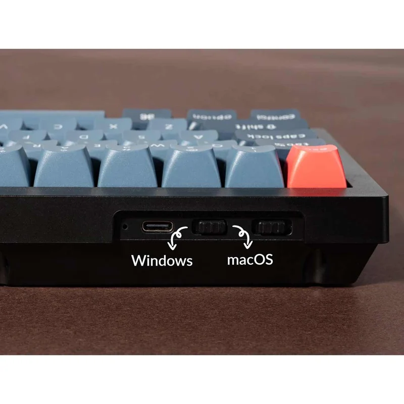 Keychron V3 Max QMK/Via Fully Assembled With Knob RGB Backlit Hot-Swappable TKL Wireless Custom Mechanical Keyboard - Carbon Black (Gateron Jupited Red Switch, Gateron Jupiter Brown Switch, Gateron Jupiter Banana Switch) (V3M-D1, V3M-D3, V3M-D4)