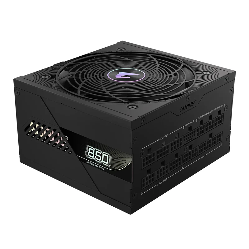 Gigabyte Aorus Elite P850W 80+ Platinum Modular Pcie 5.0 Ice Power Supply (Black)