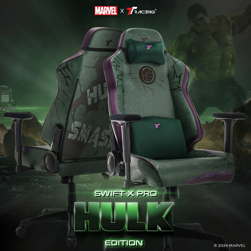 TTRacing Swift X Pro Gaming Chair - Hulk Edition