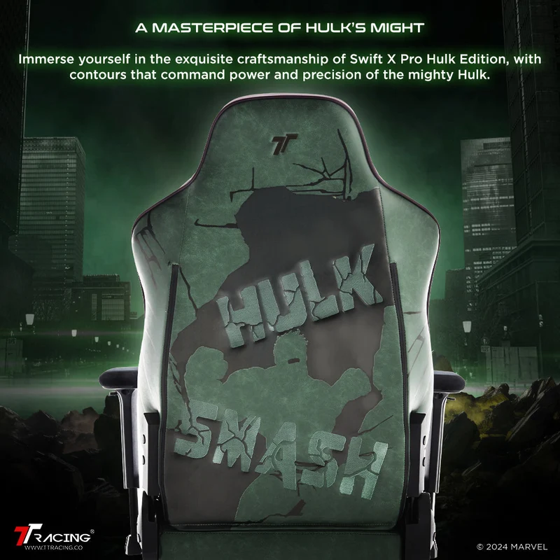 TTRacing Swift X Pro Gaming Chair - Hulk Edition