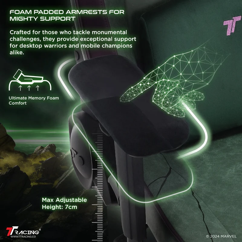 TTRacing Swift X Pro Gaming Chair - Hulk Edition