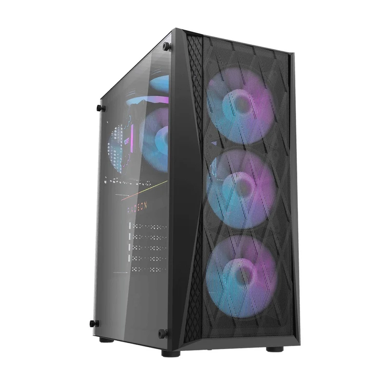 Darkflash DK352 Mesh Luxury ATX Gaming PC Case (Black, White)