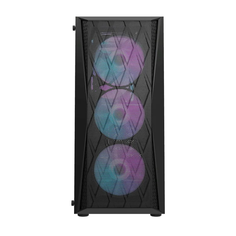 Darkflash DK352 Mesh Luxury ATX Gaming PC Case (Black, White)
