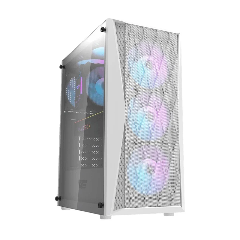 Darkflash DK352 Mesh Luxury ATX Gaming PC Case (Black, White)