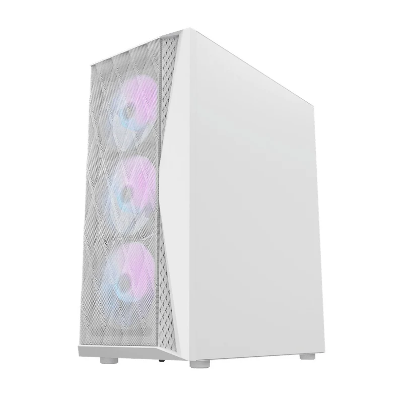 Darkflash DK352 Mesh Luxury ATX Gaming PC Case (Black, White)