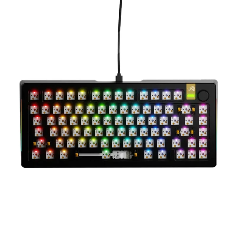 Glorious GMMK 3 Pro HE Barebone Edition Compact (75%) Custom Wired Mechanical Gaming Keyboard (Black)