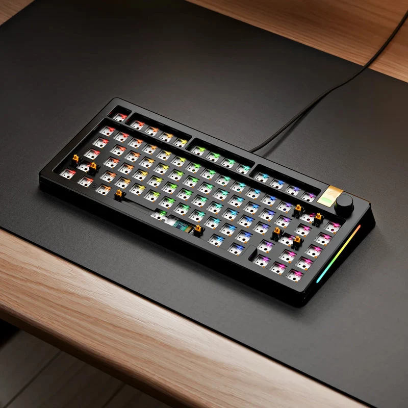 Glorious GMMK 3 Pro HE Barebone Edition Compact (75%) Custom Wired Mechanical Gaming Keyboard (Black)