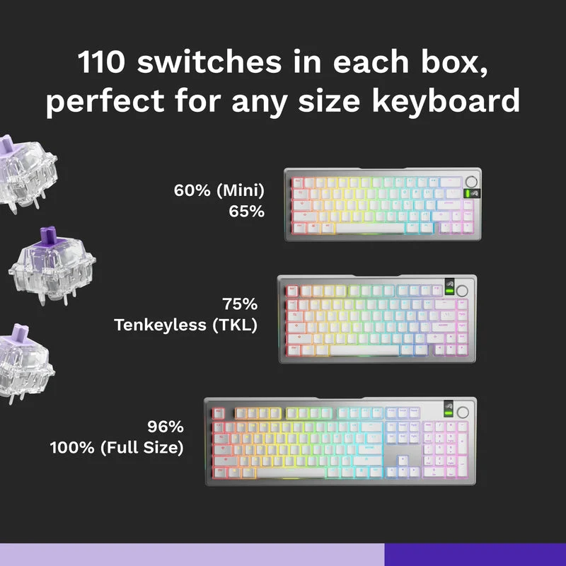Glorious Mechanical Mako Switches (Lubed, Ultralight Lubed)