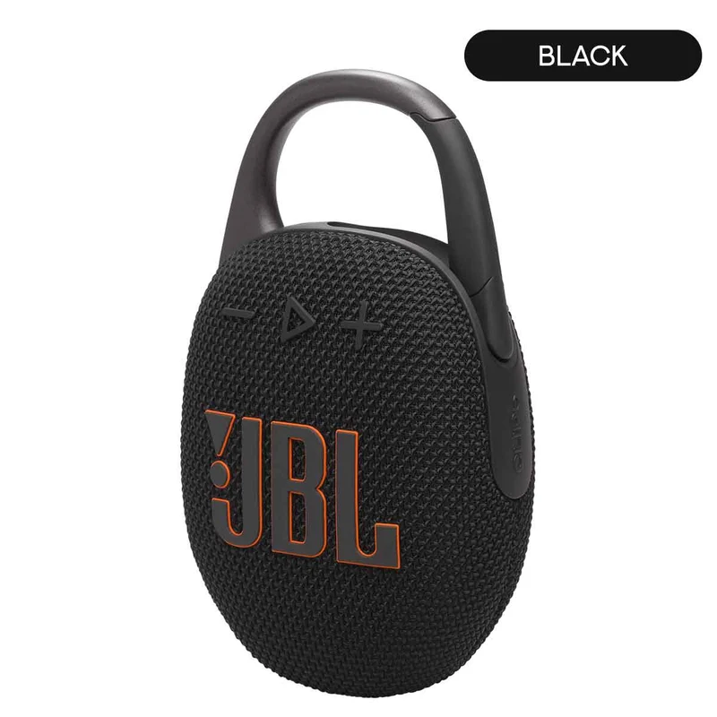 JBL Clip 5 Ultra-Portable Waterproof Bluetooth Wireless Speaker (Black Orange, Black, Blue, Pink, Purple, Red, Sand, Squad, White)
