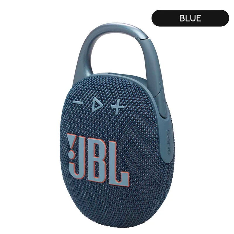 JBL Clip 5 Ultra-Portable Waterproof Bluetooth Wireless Speaker (Black Orange, Black, Blue, Pink, Purple, Red, Sand, Squad, White)