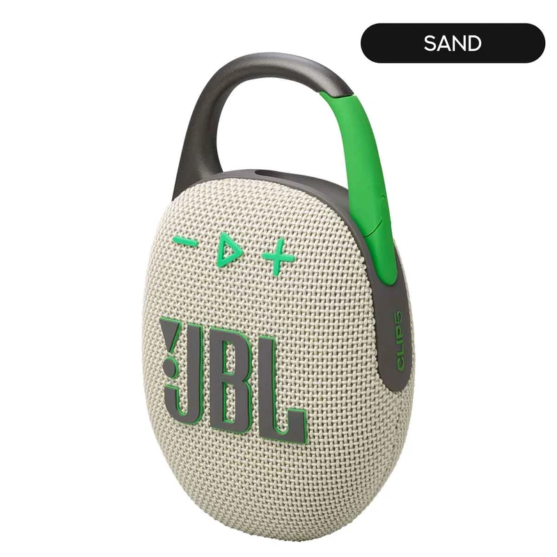 JBL Clip 5 Ultra-Portable Waterproof Bluetooth Wireless Speaker (Black Orange, Black, Blue, Pink, Purple, Red, Sand, Squad, White)