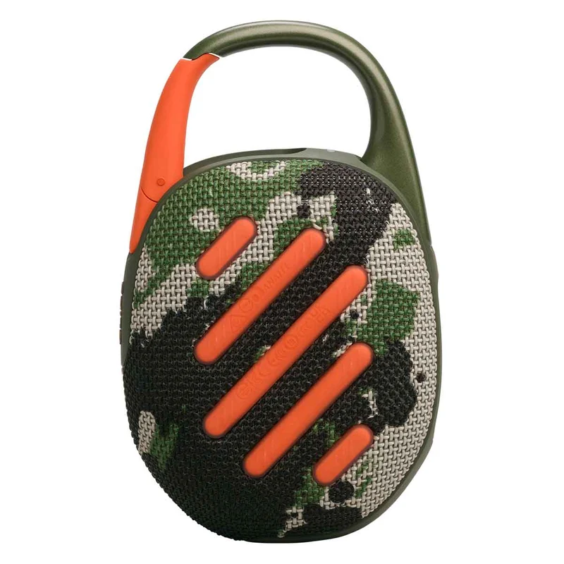 JBL Clip 5 Ultra-Portable Waterproof Bluetooth Wireless Speaker (Black Orange, Black, Blue, Pink, Purple, Red, Sand, Squad, White)
