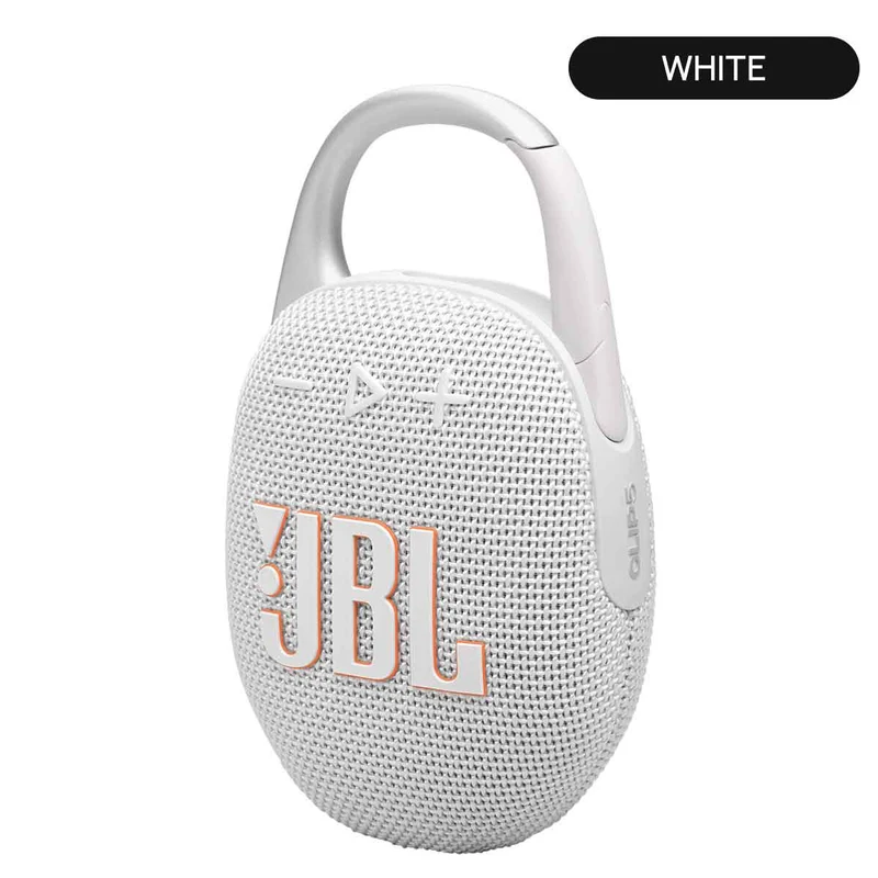 JBL Clip 5 Ultra-Portable Waterproof Bluetooth Wireless Speaker (Black Orange, Black, Blue, Pink, Purple, Red, Sand, Squad, White)