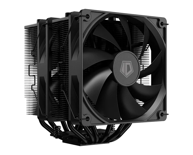 ID-Cooling SE-206-XT Twin Tower CPU Cooler with 2x120mm PWM Fan (Black, White)