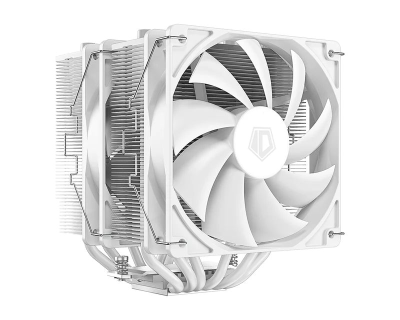 ID-Cooling SE-206-XT Twin Tower CPU Cooler with 2x120mm PWM Fan (Black, White)