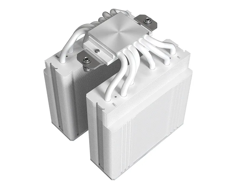 ID-Cooling SE-206-XT Twin Tower CPU Cooler with 2x120mm PWM Fan (Black, White)
