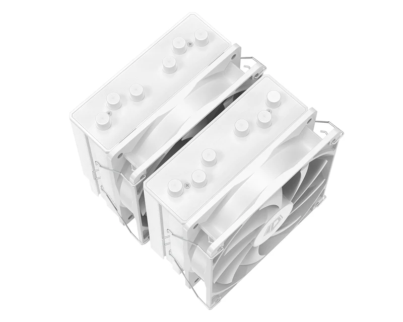 ID-Cooling SE-206-XT Twin Tower CPU Cooler with 2x120mm PWM Fan (Black, White)