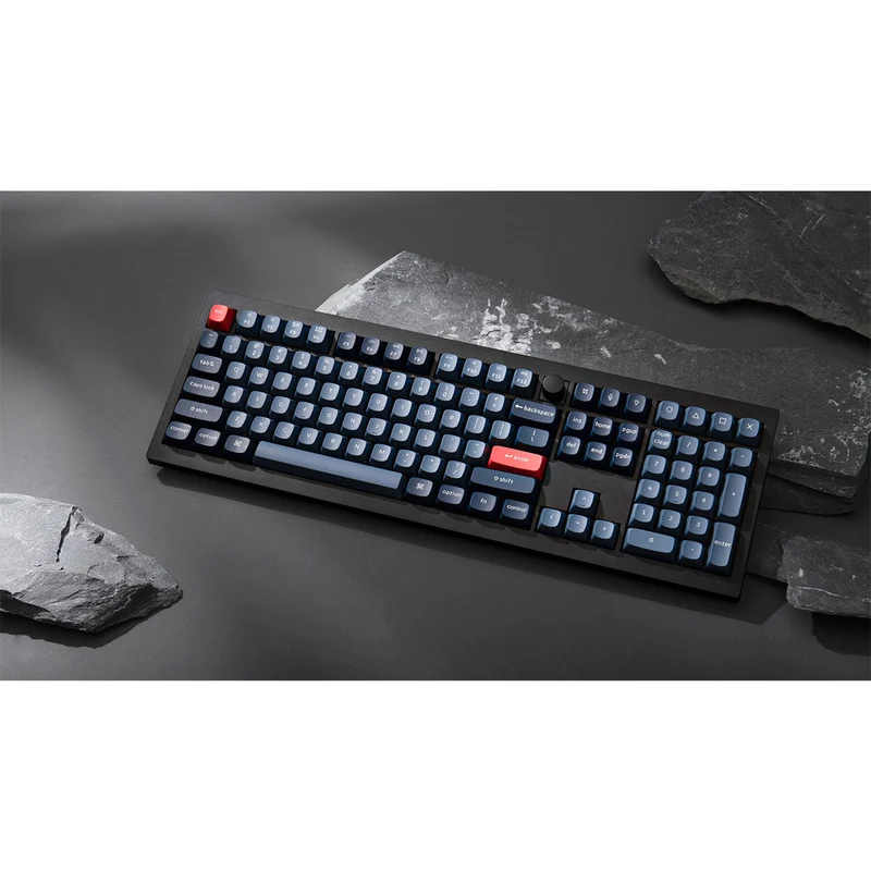 Keychron V6 Max QMK/Via Fully Assembled With Knob RGB Backlit Hot-Swappable Full Size Wireless Custom Mechanical Keyboard - Carbon Black (Gateron Jupited Red Switch, Gateron Jupiter Brown Switch, Gateron Jupiter Banana Switch) (V6M-D1, V6M-D3, V6M-D4)
