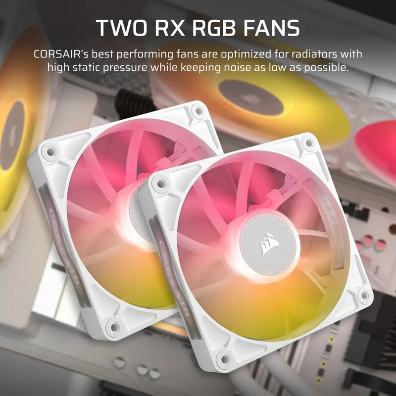 Corsair iCUE LINK TITAN 240 RX RGB AIO Liquid CPU Cooler (Black, White)
