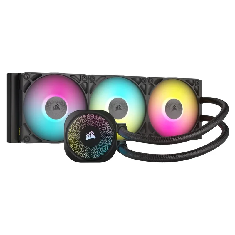 Corsair iCUE LINK TITAN 360 RX RGB AIO Liquid CPU Cooler (Black, White)