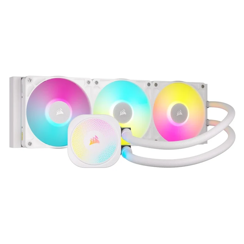 Corsair iCUE LINK TITAN 360 RX RGB AIO Liquid CPU Cooler (Black, White)