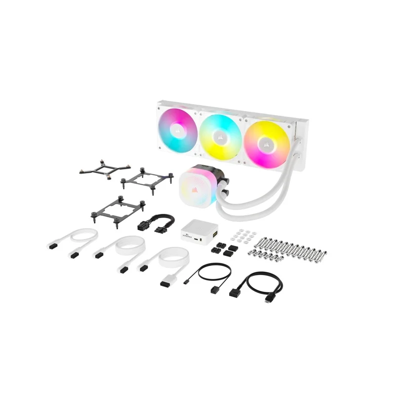 Corsair iCUE LINK TITAN 360 RX RGB AIO Liquid CPU Cooler (Black, White)