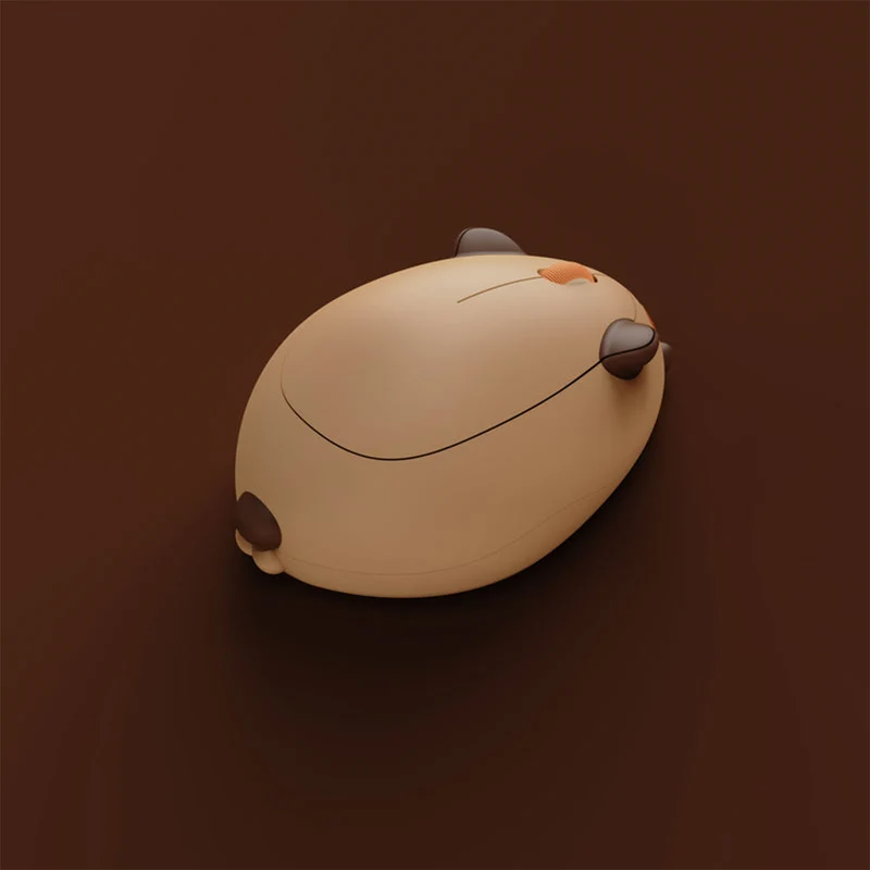 Akko Capybara Wireless Mouse (Brown, Pink)