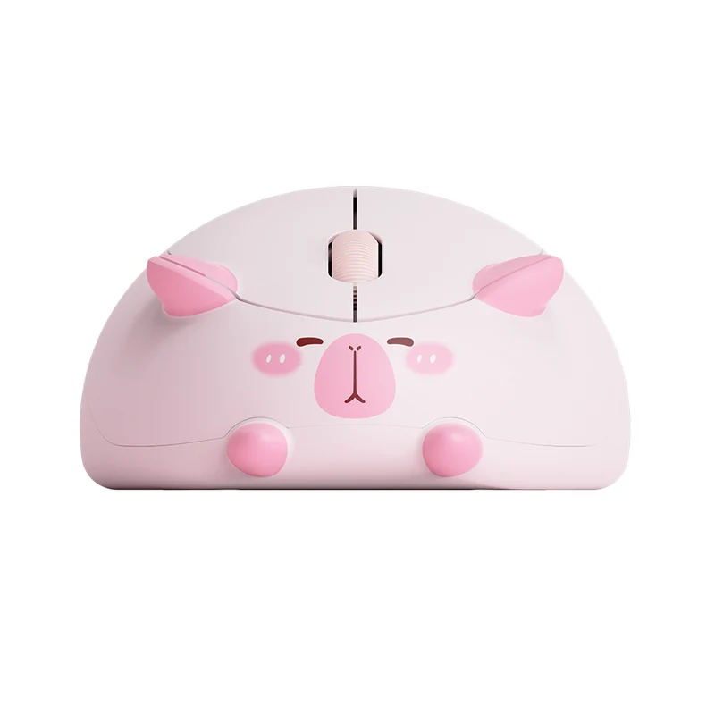 Akko Capybara Wireless Mouse (Brown, Pink)
