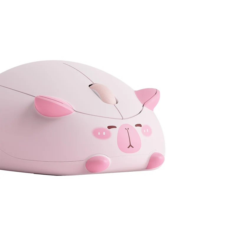 Akko Capybara Wireless Mouse (Brown, Pink)