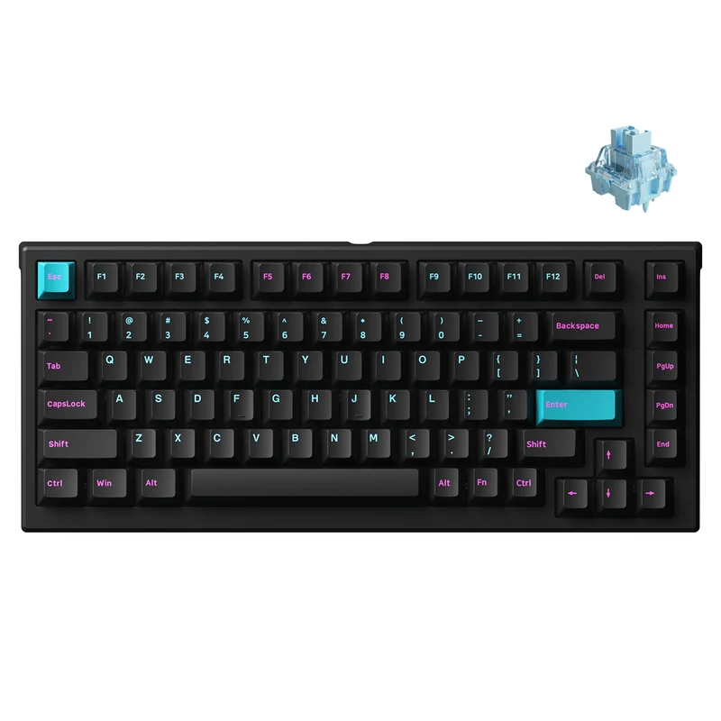 Monsgeek MG75W Midnight Dual-Mode Hot-Swappable Mechanical Keyboard (V3 Cream Yellow Pro, V3 Cream Blue Pro)