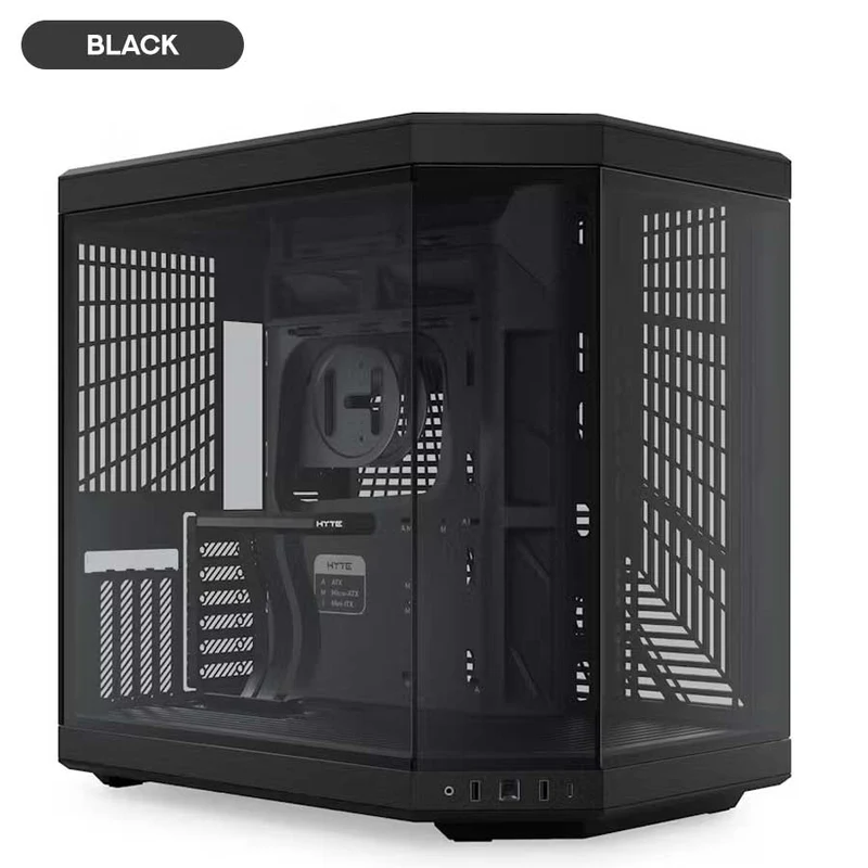 Hyte Y70 Dual Chamber ATX Mid-Tower Modern Aesthetic Case (Black, Black/Red, Black/White, White)