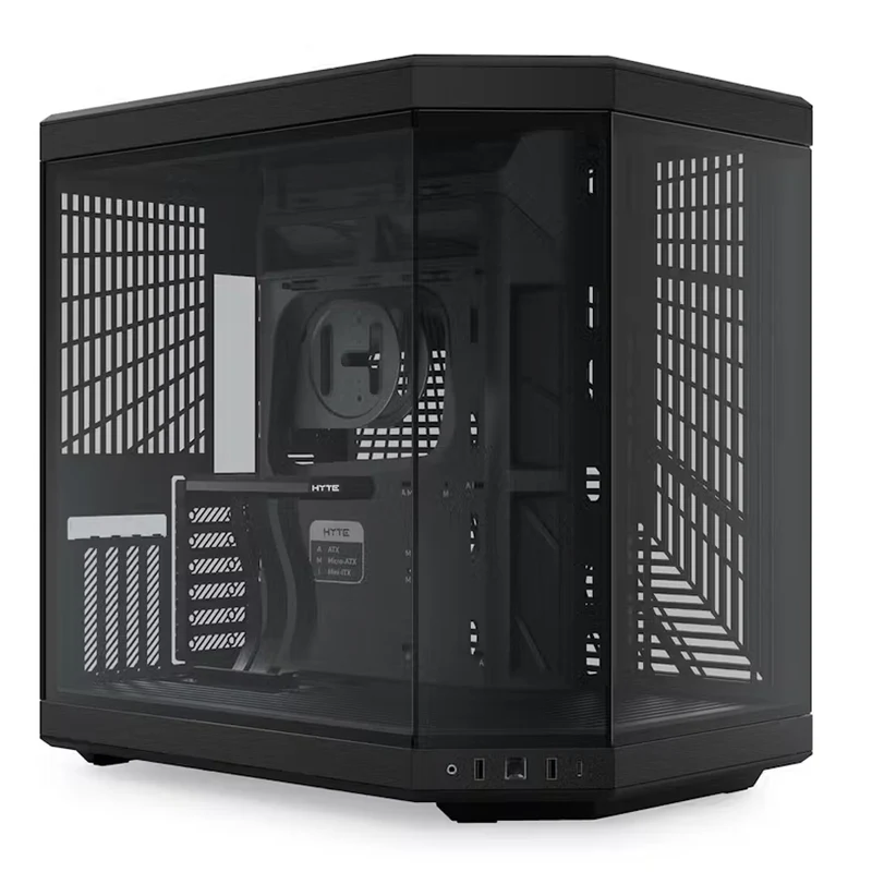 Hyte Y70 Dual Chamber ATX Mid-Tower Modern Aesthetic Case (Black, Black/Red, Black/White, White)