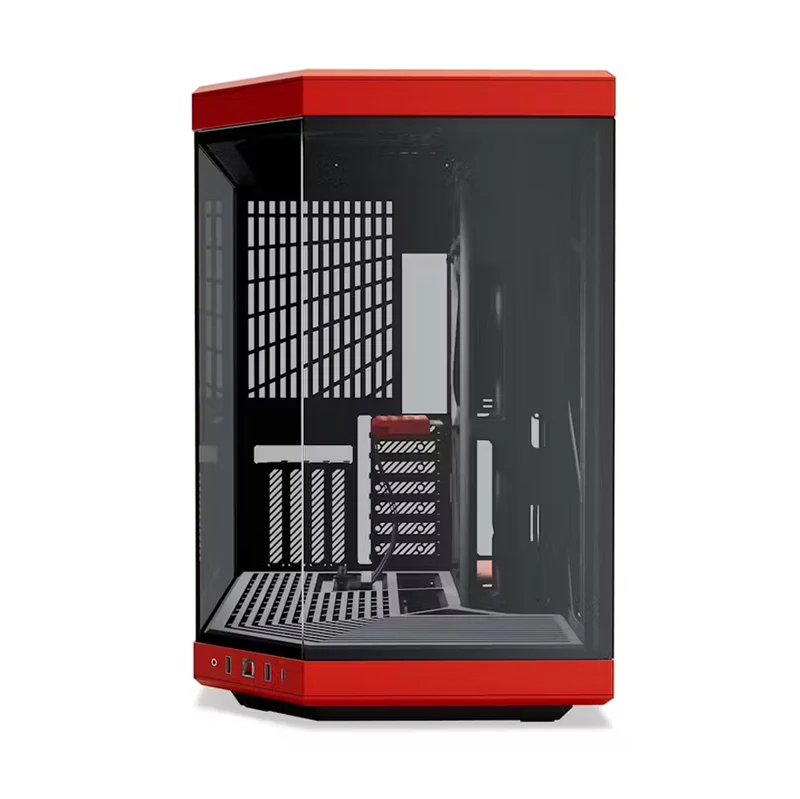 Hyte Y70 Dual Chamber ATX Mid-Tower Modern Aesthetic Case (Black, Black/Red, Black/White, White)