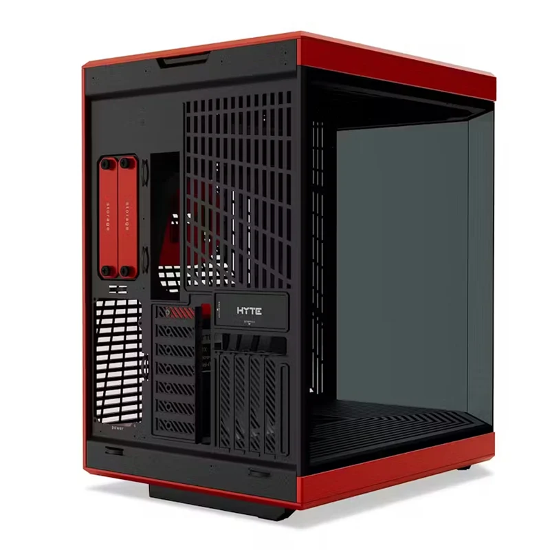 Hyte Y70 Dual Chamber ATX Mid-Tower Modern Aesthetic Case (Black, Black/Red, Black/White, White)