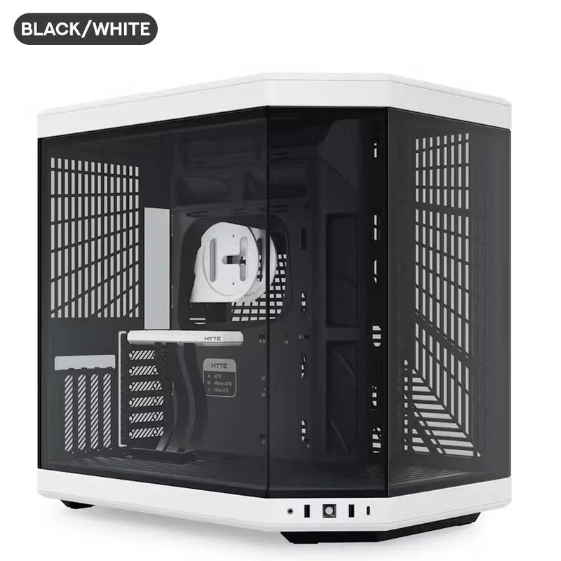 Hyte Y70 Dual Chamber ATX Mid-Tower Modern Aesthetic Case (Black, Black/Red, Black/White, White)