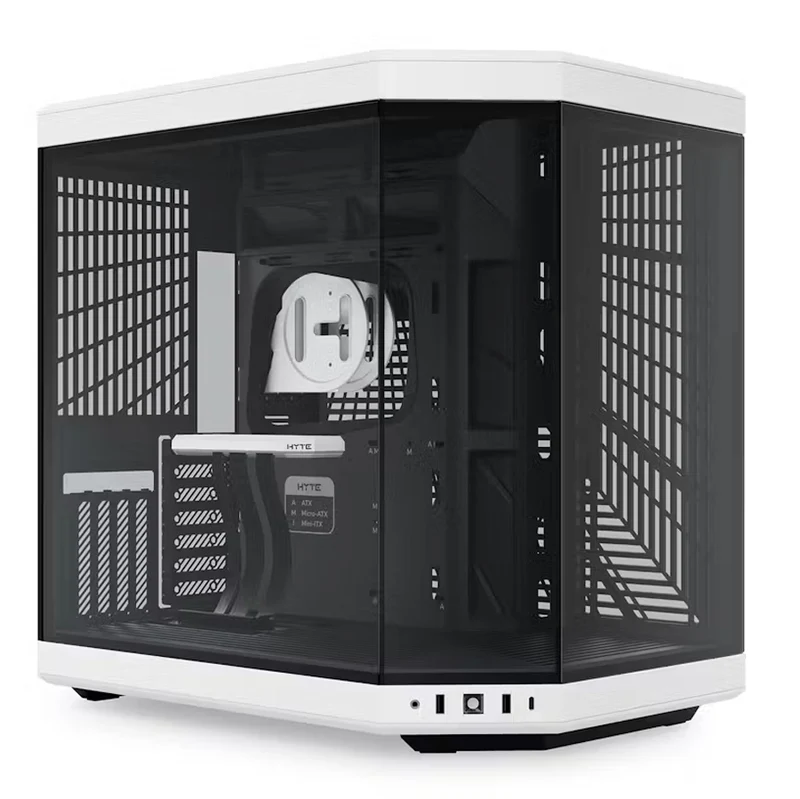 Hyte Y70 Dual Chamber ATX Mid-Tower Modern Aesthetic Case (Black, Black/Red, Black/White, White)