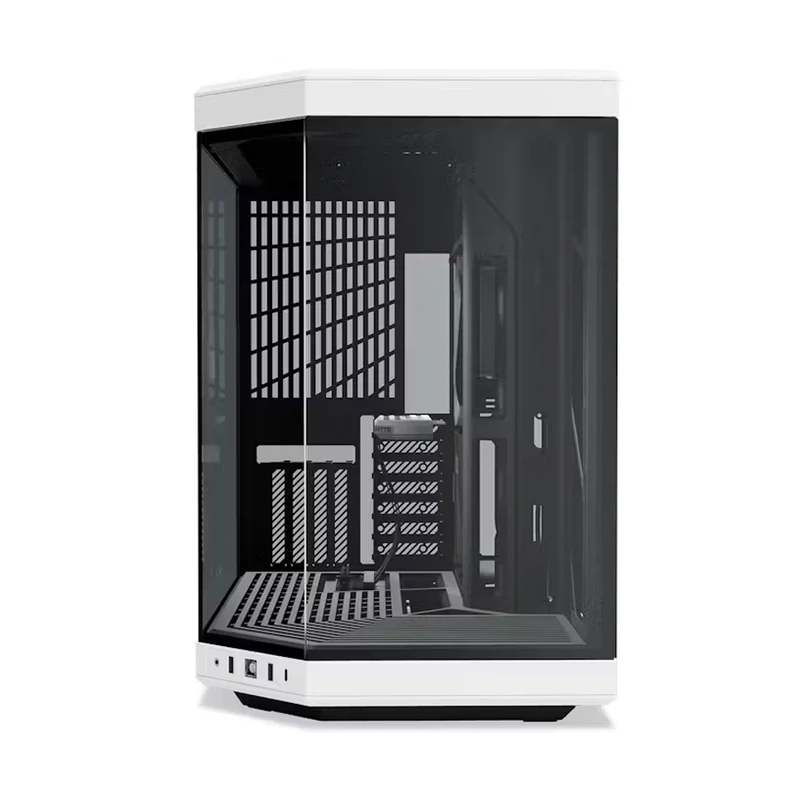 Hyte Y70 Dual Chamber ATX Mid-Tower Modern Aesthetic Case (Black, Black/Red, Black/White, White)