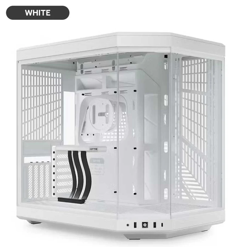 Hyte Y70 Dual Chamber ATX Mid-Tower Modern Aesthetic Case (Black, Black/Red, Black/White, White)