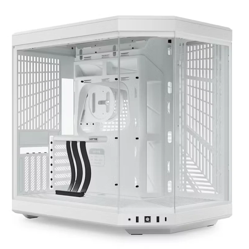 Hyte Y70 Dual Chamber ATX Mid-Tower Modern Aesthetic Case (Black, Black/Red, Black/White, White)