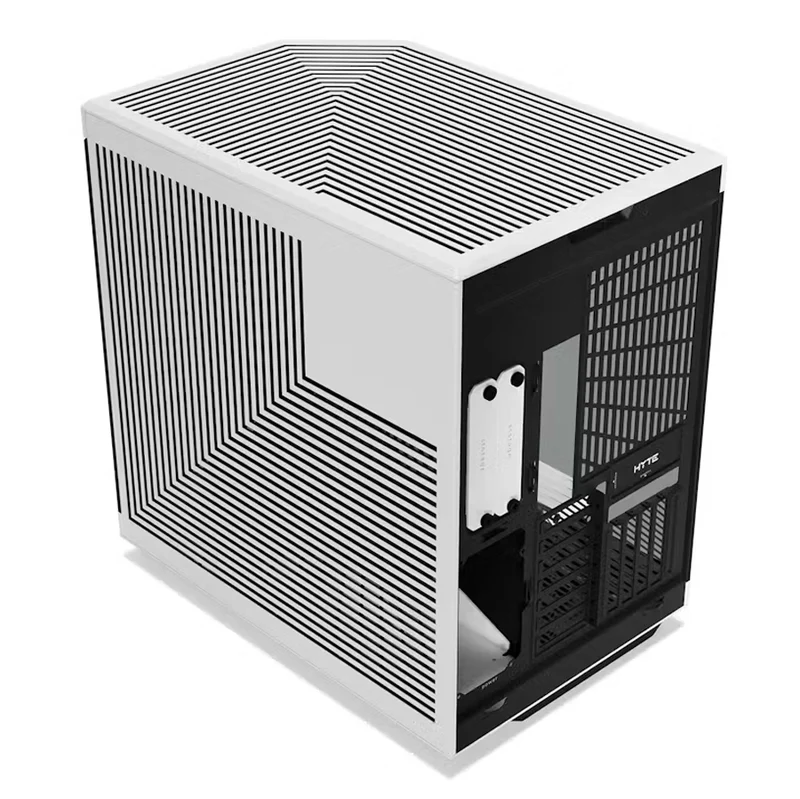 Hyte Y70 Dual Chamber ATX Mid-Tower Modern Aesthetic Case (Black, Black/Red, Black/White, White)