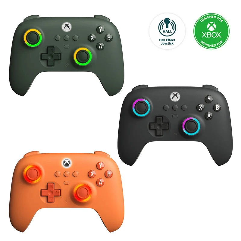 8Bitdo Ultimate C Wired Controller for Xbox | Game Pass Code (82CF) (Dark Green, Dark Gray, Orange)
