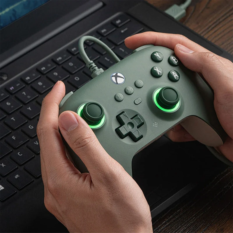 8Bitdo Ultimate C Wired Controller for Xbox | Game Pass Code (82CF) (Dark Green, Dark Gray, Orange)