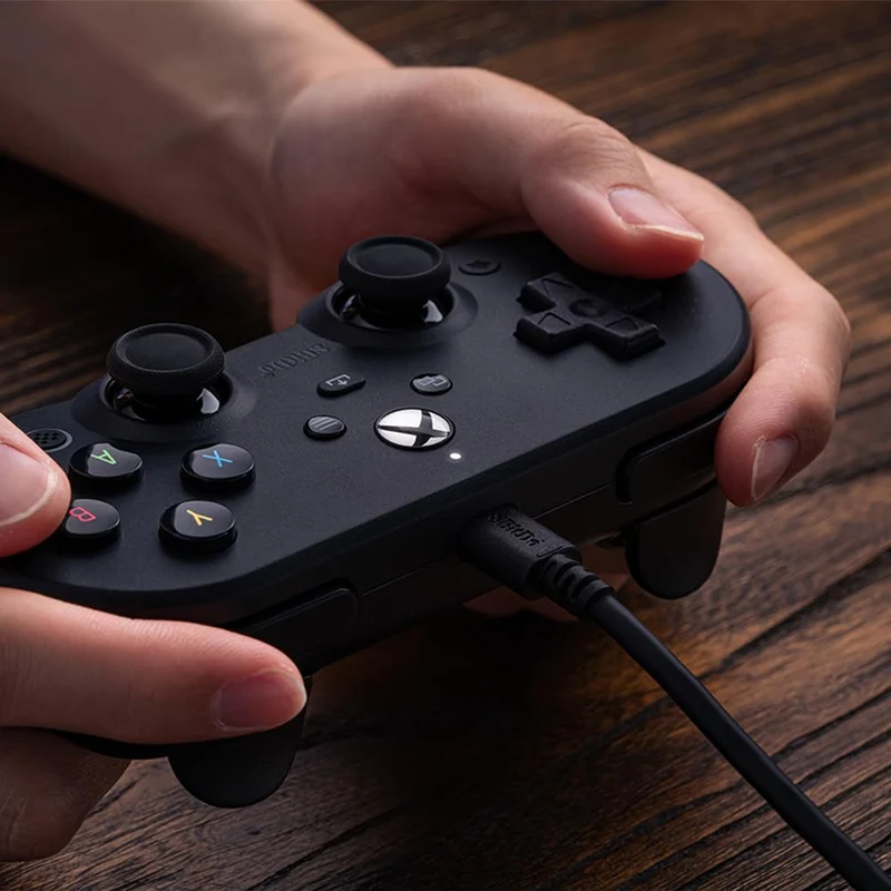 8Bitdo Pro 2 Wired Controller Hall Ed. for Xbox + Game Pass Code (Black, White) (82BB)