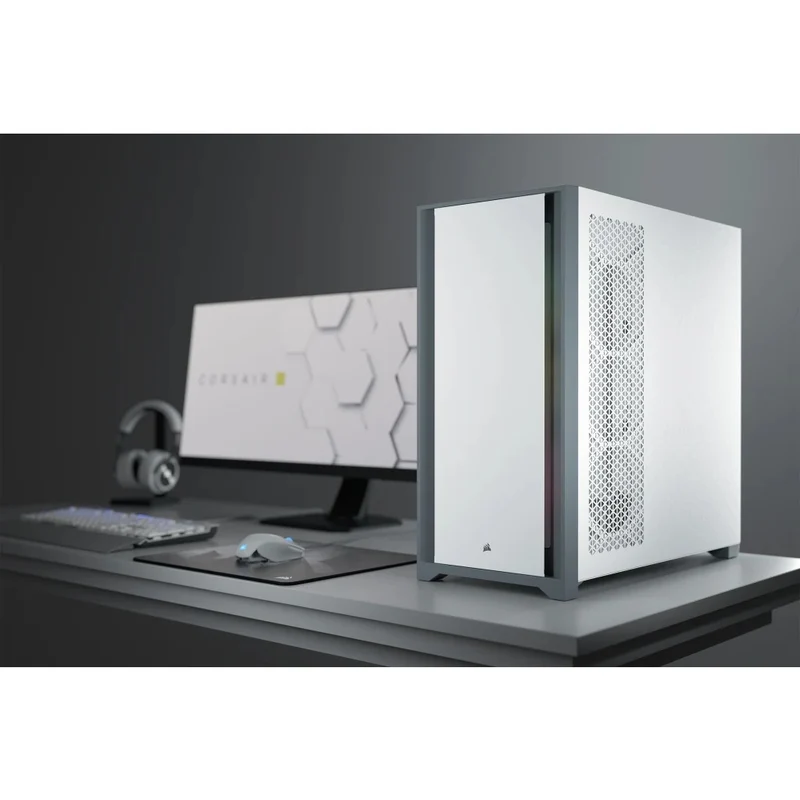 Corsair 5000D Tempered Glass Mid-Tower ATX PC Case (White) (CS-CC-9011209-WW)