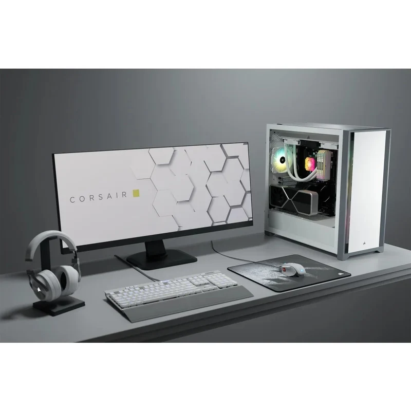 Corsair 5000D Tempered Glass Mid-Tower ATX PC Case (White) (CS-CC-9011209-WW)