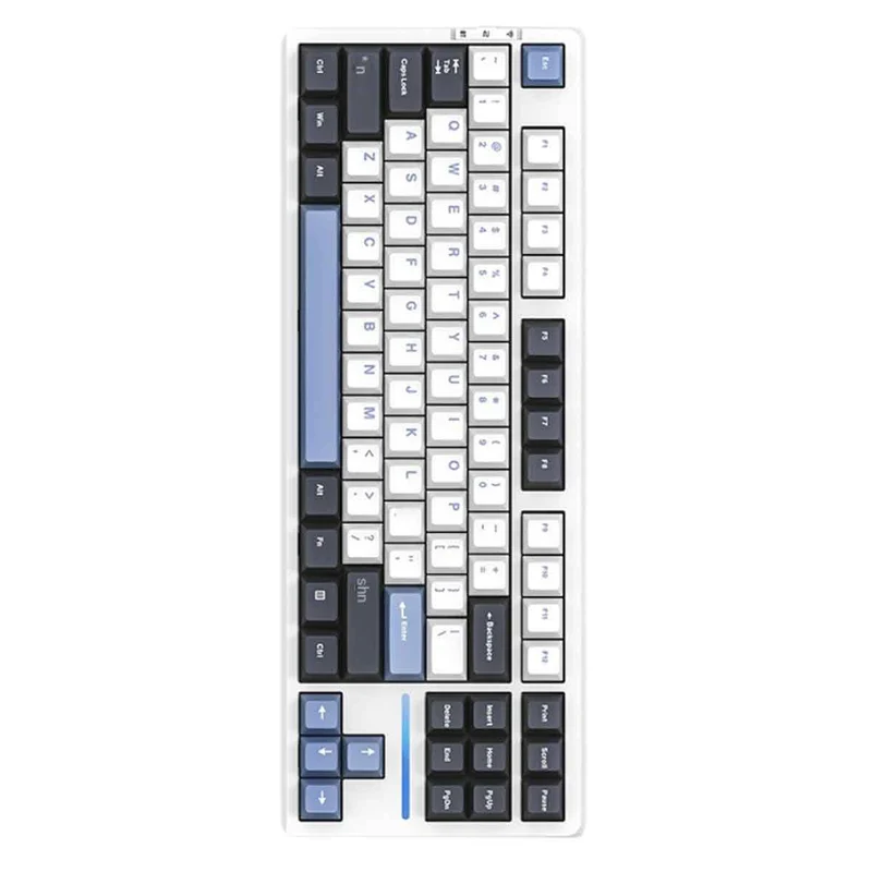 VXE V87 Tri-Mode RGB Hot-Swappable Mechanical Keyboard (Starry Sky) (Strawberry Pudding Switch)