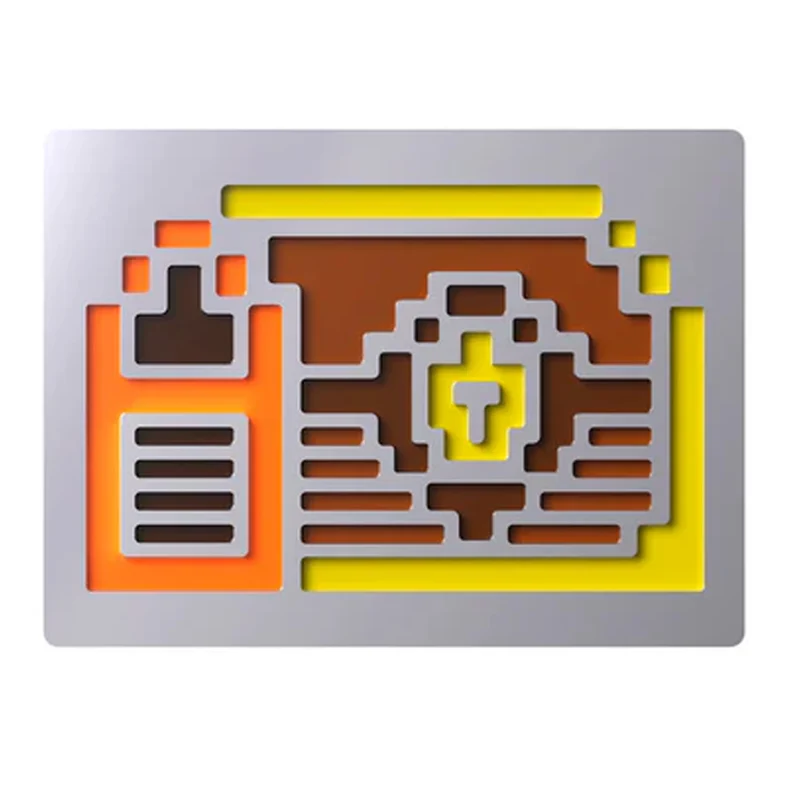 HyperX Badge Pack Gaming Keyboard Swappable Magnetic Badges (8-Bit, Abstract, Cute)