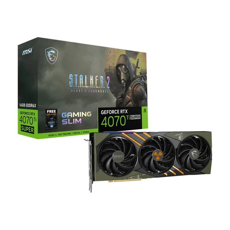 MSI Geforce RTX 4070 Ti Super 16GB Gaming Slim Stalker 2 Edition Graphics Card