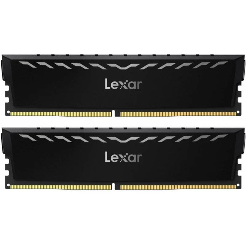 Lexar Thor 16GB Kit (2x8GB) DDR4 3600MHz CL18 Intel XMP 2.0 Gaming Desktop Memory (Black) (LD4U08G36C18LG-RGD)