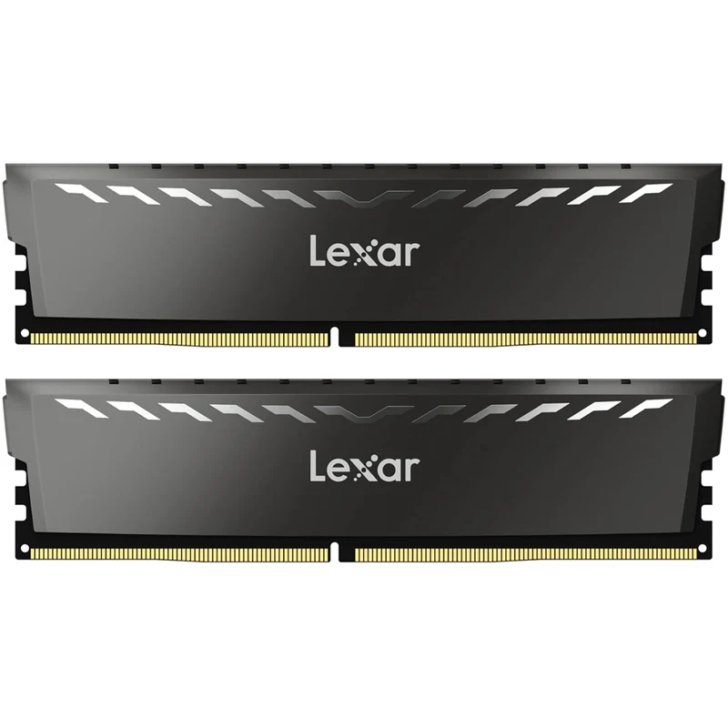 Lexar Thor 16GB Kit (2x8GB) DDR4 3200MHz CL16 Intel XMP 2.0 Gaming Desktop Memory (Dark Grey) (LD4BU008G-R3200GDXG)